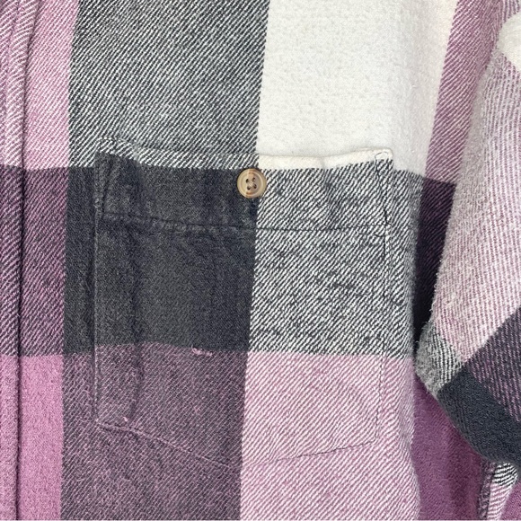 WEEDS Grey Purple Cream Flannel Women’s Size Large Excellent PreOwned Condition - Picture 3 of 7
